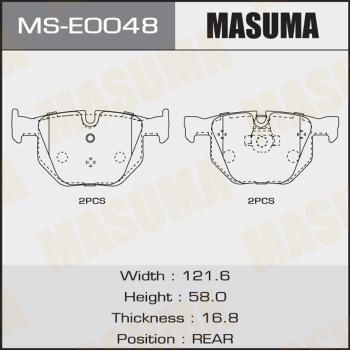MASUMA MS-E0048 - Комплект гальм, барабанний механізм autozip.com.ua