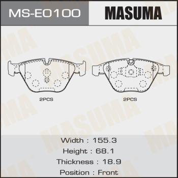 MASUMA MS-E0100 - Комплект гальм, барабанний механізм autozip.com.ua