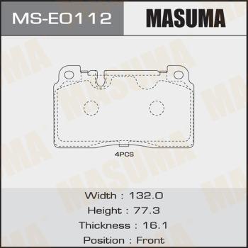 MASUMA MS-E0112 - Комплект гальм, барабанний механізм autozip.com.ua