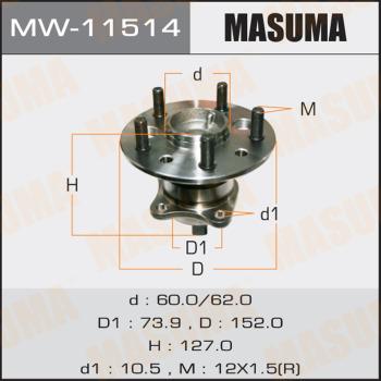 MASUMA MW-11514 - Маточина колеса autozip.com.ua
