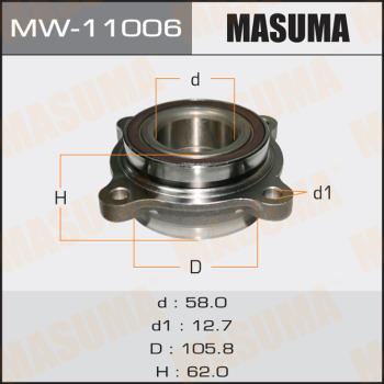 MASUMA MW-11006 - Комплект підшипника маточини колеса autozip.com.ua