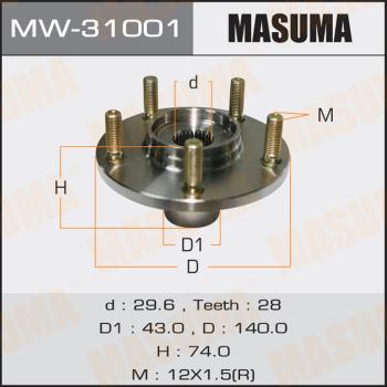 MASUMA MW-31001 - Маточина колеса autozip.com.ua