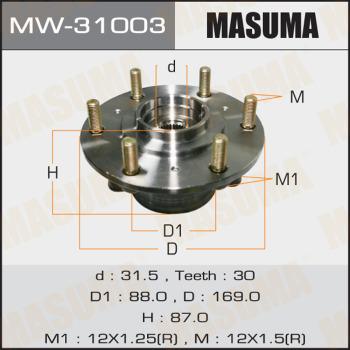 MASUMA MW-31003 - Маточина колеса autozip.com.ua