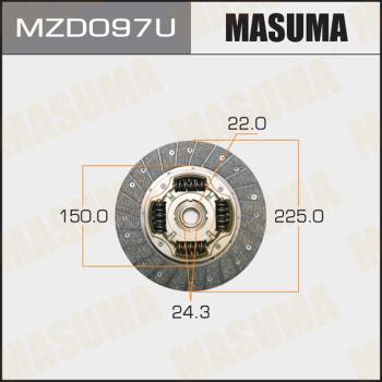 MASUMA MZD097U - Диск зчеплення autozip.com.ua