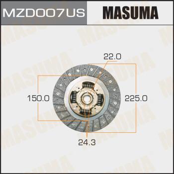 MASUMA MZD007US - Диск зчеплення autozip.com.ua