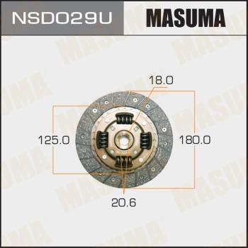 MASUMA NSD029U - Диск зчеплення autozip.com.ua