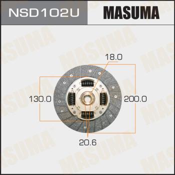 MASUMA NSD102U - Диск зчеплення autozip.com.ua