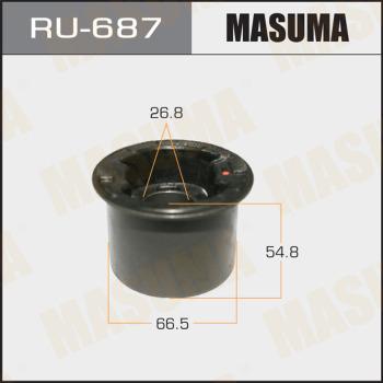 MASUMA RU-687 - Сайлентблок, важіль підвіски колеса autozip.com.ua