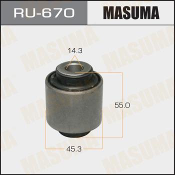 MASUMA RU-670 - Сайлентблок, важіль підвіски колеса autozip.com.ua