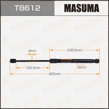 MASUMA T8612 - Газова пружина, кришка багажник autozip.com.ua