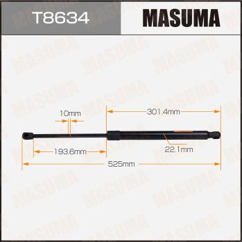 MASUMA T8634 - Газова пружина, кришка багажник autozip.com.ua