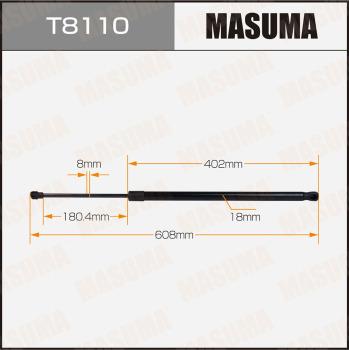MASUMA T8110 - Газова пружина, кришка багажник autozip.com.ua