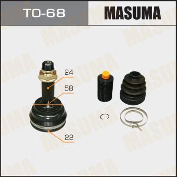 MASUMA TO-68 - Шарнір, ШРУС, приводний вал autozip.com.ua