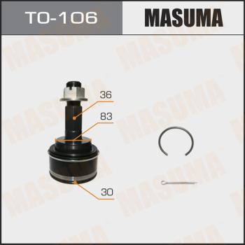 MASUMA TO-106 - Шарнір, ШРУС, приводний вал autozip.com.ua