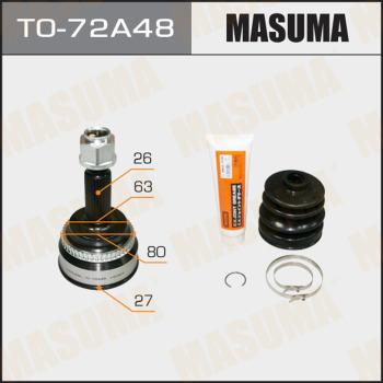 MASUMA TO-72A48 - Шарнір, ШРУС, приводний вал autozip.com.ua