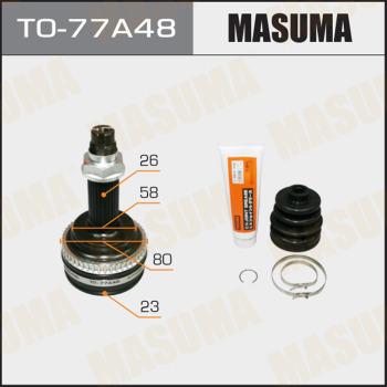 MASUMA TO-77A48 - Шарнір, ШРУС, приводний вал autozip.com.ua