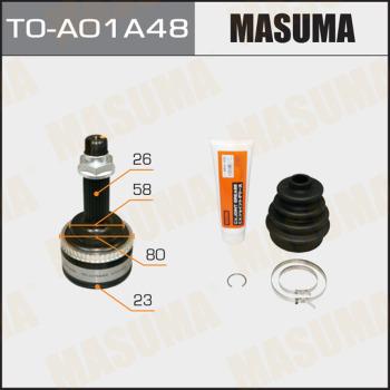 MASUMA TO-A01A48 - Шарнір, ШРУС, приводний вал autozip.com.ua