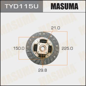 MASUMA TYD115U - Диск зчеплення autozip.com.ua
