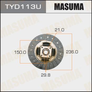 MASUMA TYD113U - Диск зчеплення autozip.com.ua