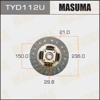 MASUMA TYD112U - Диск зчеплення autozip.com.ua