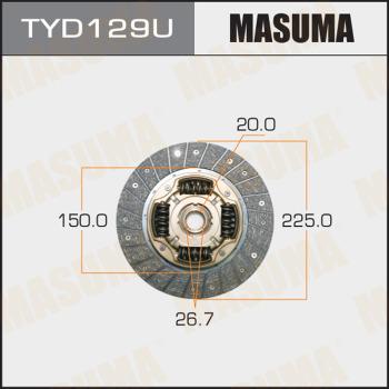 MASUMA TYD129U - Диск зчеплення autozip.com.ua