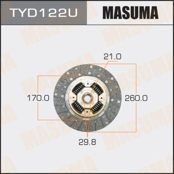 MASUMA TYD122U - Диск зчеплення autozip.com.ua