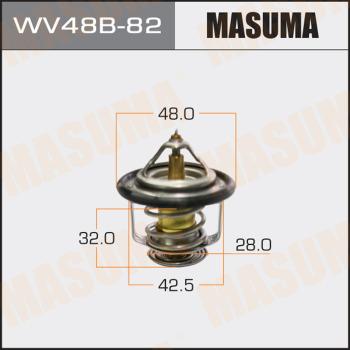 MASUMA WV48B82 - Термостат, охолоджуюча рідина autozip.com.ua