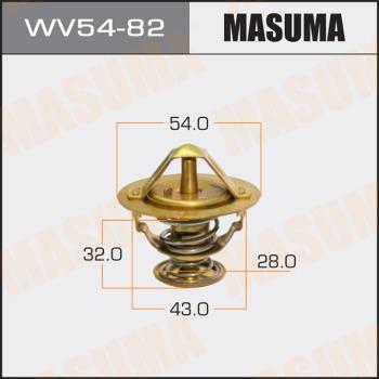 MASUMA WV54-82 - Термостат, охолоджуюча рідина autozip.com.ua