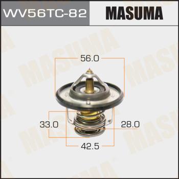 MASUMA WV56TC82 - Термостат, охолоджуюча рідина autozip.com.ua