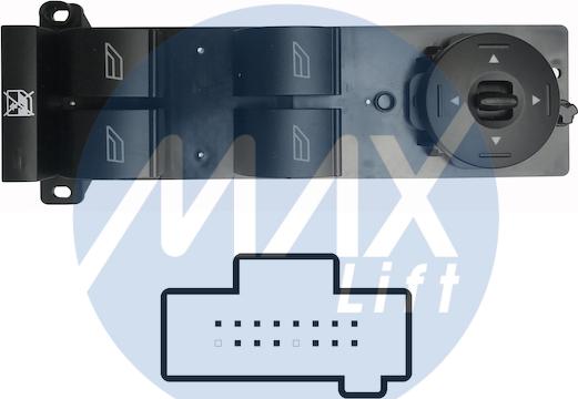 MAX SFD107 - Вимикач, стеклолод'емнік autozip.com.ua