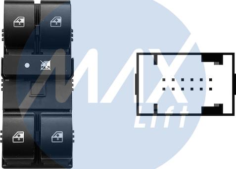 MAX SFT108 - Вимикач, стеклолод'емнік autozip.com.ua