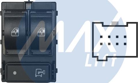 MAX SFT107 - Вимикач, стеклолод'емнік autozip.com.ua