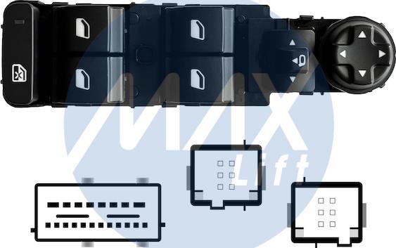 MAX SPG114 - Вимикач, стеклолод'емнік autozip.com.ua