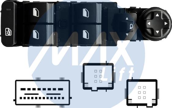 MAX SPG118 - Вимикач, стеклолод'емнік autozip.com.ua