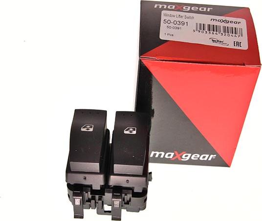 Maxgear 50-0391 - Вимикач, стеклолод'емнік autozip.com.ua