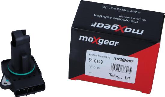 Maxgear 51-0149 - Датчик потоку, маси повітря autozip.com.ua