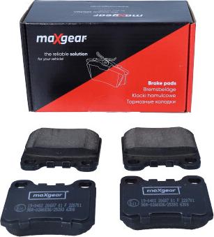 Maxgear 19-0402 - Гальмівні колодки, дискові гальма autozip.com.ua