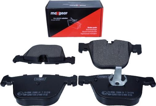 Maxgear 19-0590 - Гальмівні колодки, дискові гальма autozip.com.ua