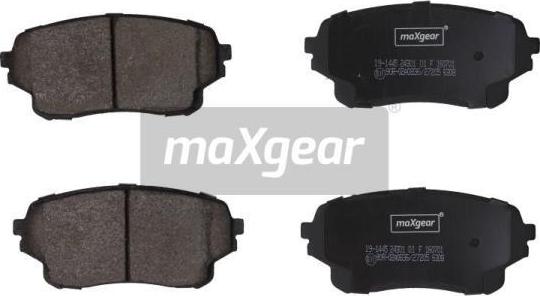 Maxgear 19-1445 - Гальмівні колодки, дискові гальма autozip.com.ua