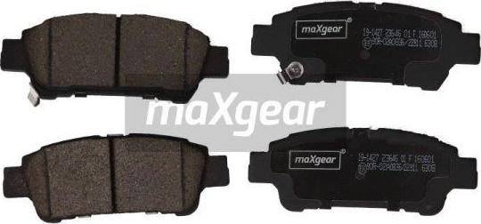 Maxgear 19-1427 - Гальмівні колодки, дискові гальма autozip.com.ua