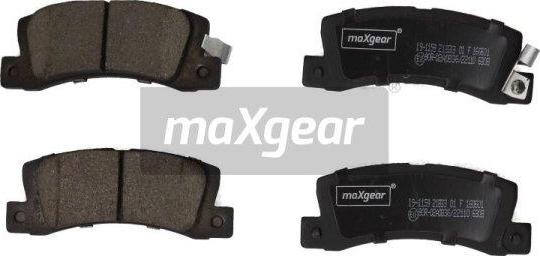 Maxgear 19-1159 - Гальмівні колодки, дискові гальма autozip.com.ua