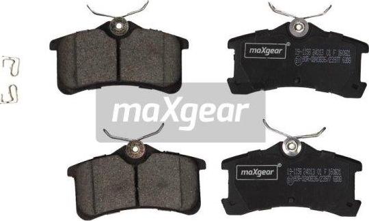 Maxgear 19-1158 - Гальмівні колодки, дискові гальма autozip.com.ua