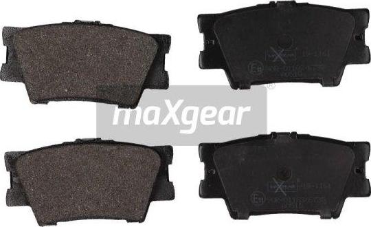 Maxgear 19-1161 - Гальмівні колодки, дискові гальма autozip.com.ua