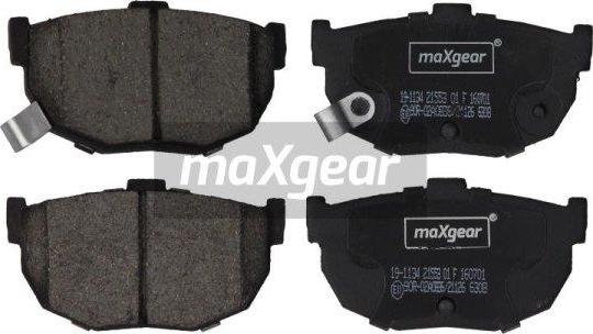 Maxgear 19-1134 - Гальмівні колодки, дискові гальма autozip.com.ua