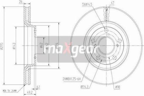 Maxgear 19-1868MAX - Гальмівний диск autozip.com.ua