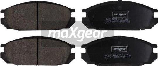 Maxgear 19-1741 - Гальмівні колодки, дискові гальма autozip.com.ua