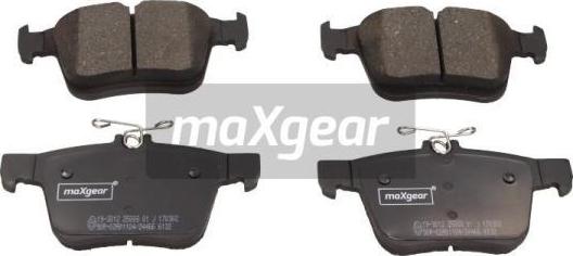 Maxgear 19-3012 - Гальмівні колодки, дискові гальма autozip.com.ua