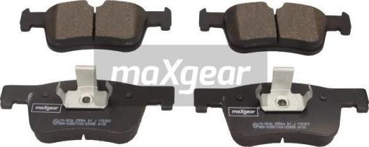 Maxgear 19-3036 - Гальмівні колодки, дискові гальма autozip.com.ua