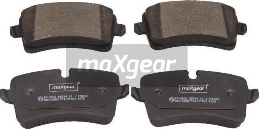 Maxgear 19-3026 - Гальмівні колодки, дискові гальма autozip.com.ua