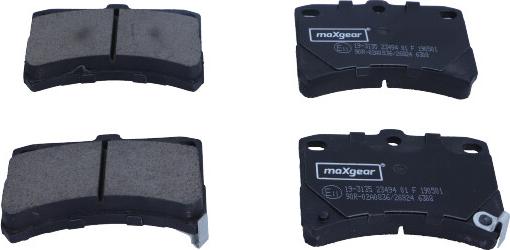 Maxgear 19-3135 - Гальмівні колодки, дискові гальма autozip.com.ua